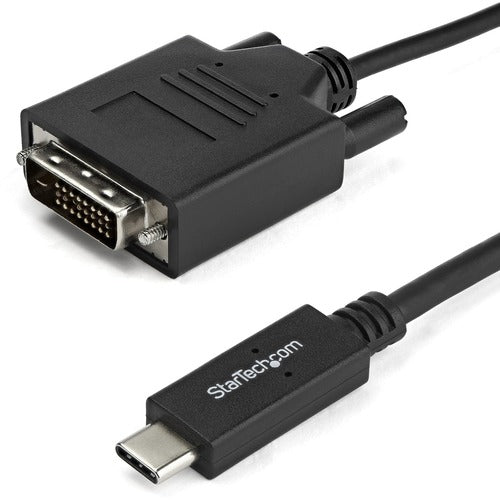 StarTech.com 1m / 3 ft USB-C to DVI Cable - USB 3.1 Type C to DVI - 1920 x 1200 - Black CDP2DVIMM1MB