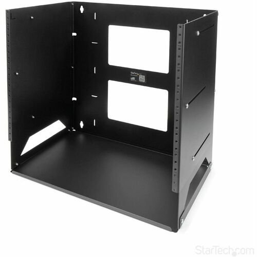 StarTech.com Wall-Mount Server Rack with Built-in Shelf - Solid Steel - 8U WALLSHELF8U