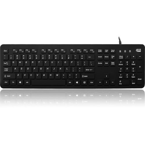 Adesso Antimicrobial Waterproof Desktop Keyboard AKB-235UB