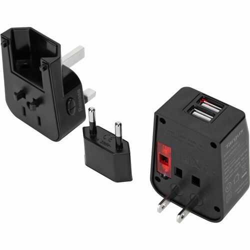 Targus World Travel Power Adapter with Dual USB Charging Ports APK032US