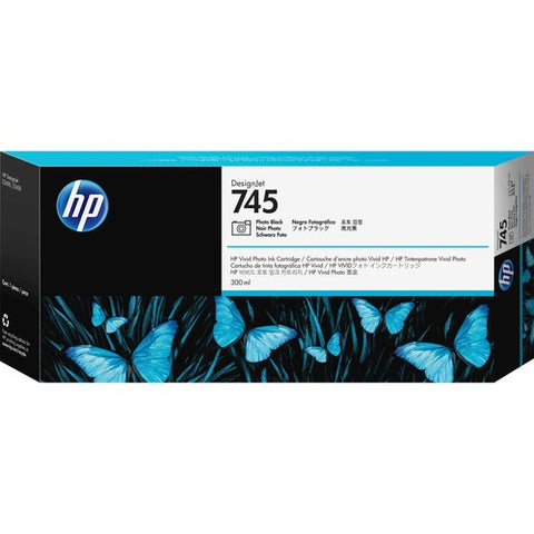 HP 745 (F9K04A) 300-ml DesignJet Photo Black Ink Cartridge F9K04A