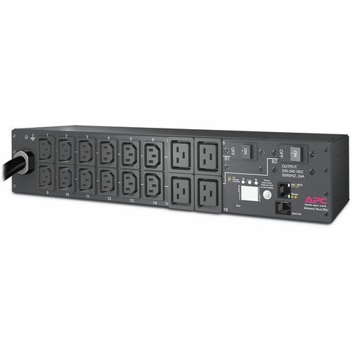 APC by Schneider Electric Rack PDU, Metered, 2U, 30A, 208V, (12) C13s &amp; (4) C19 AP7811B