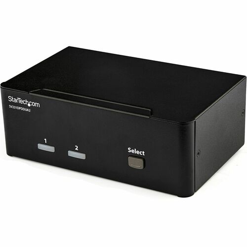 StarTech.com 2 Port DisplayPort Dual-Monitor KVM Switch - DisplayPort KVM - 4K 60 Hz SV231DPDDUA2