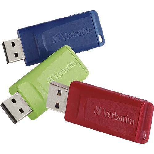 Microban 32GB Store 'n' Go USB Flash Drive - 3pk - Red, Green, Blue 99811