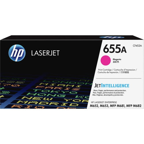 HP 655A (CF453A) Magenta Original LaserJet Toner Cartridge (~10,500 Yield) CF453A