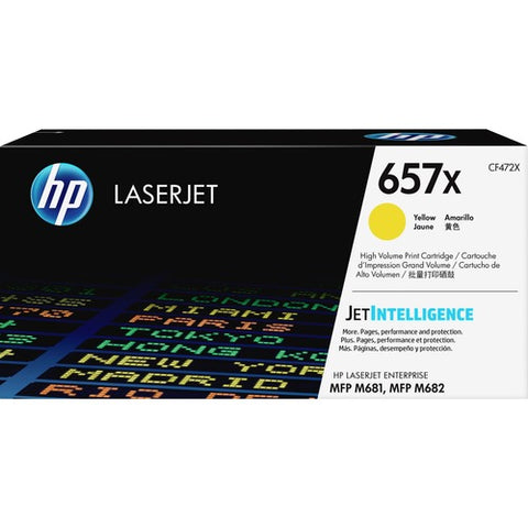 HP 657X High Yield Yellow Original LaserJet Toner Cartridge (~23,000 Yield) CF472X