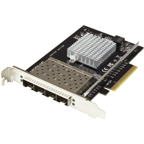 StarTech.com Quad-Port SFP+ Server Network Card - PCI Express - Intel XL710 Chip PEX10GSFP4I