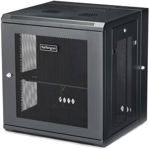 StarTech.com 12U Wall-Mount Server Rack Cabinet - Up to 17 in. Deep - Hinged Enclosure RK12WALHM