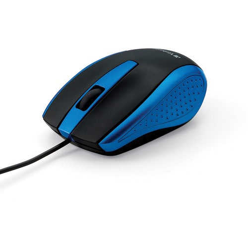 Verbatim Corded Notebook Optical Mouse - Blue 99743