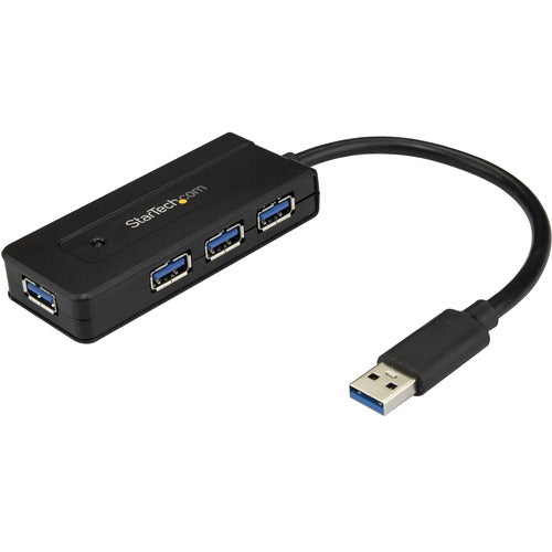 StarTech.com 4-Port USB 3.0 Hub - Mini Hub with Charge Port - Includes Power Adapter ST4300MINI