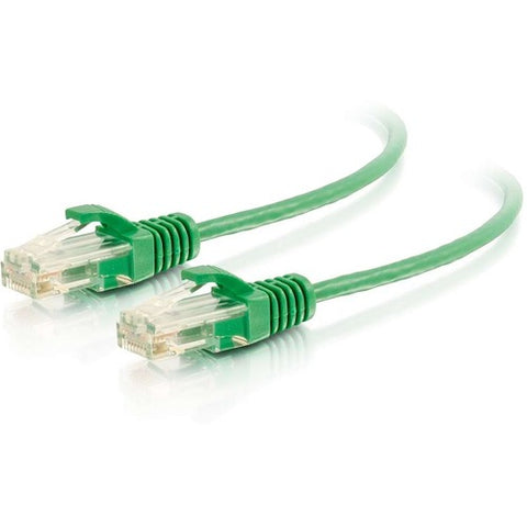 C2G 5ft Cat6 Slim Snagless Unshielded (UTP) Ethernet Cable - Green 01162