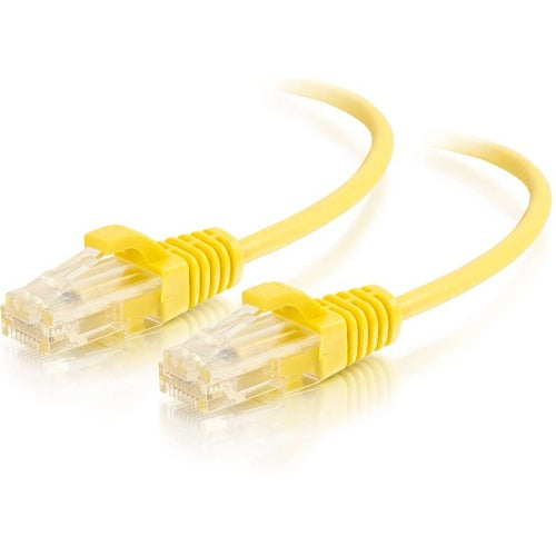 C2G 2ft Cat6 Slim Snagless Unshielded (UTP) Ethernet Cable - Yellow 01171