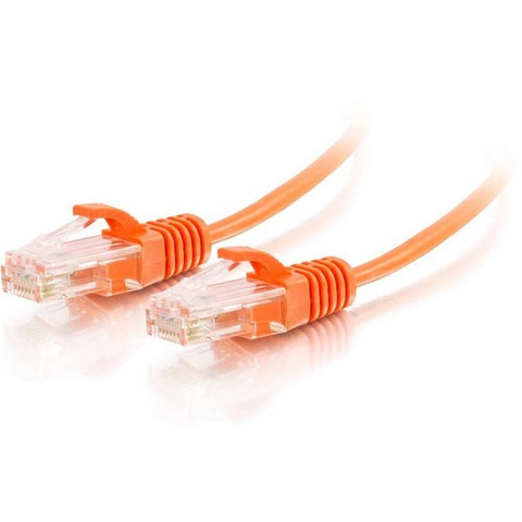 C2G 11ft Cat6 Slim Snagless Unshielded (UTP) Ethernet Cable - Yellow 01175