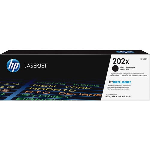 HP 202X (CF500X) High Yield Black Original LaserJet Toner Cartridge CF500X