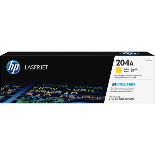 HP 204A (CF512A) Yellow Original LaserJet Toner Cartridge CF512A