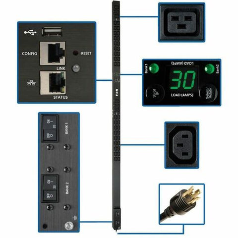 Tripp Lite by Eaton PDUMNV30HV2LX 42-Outlet PDU PDUMNV30HV2LX