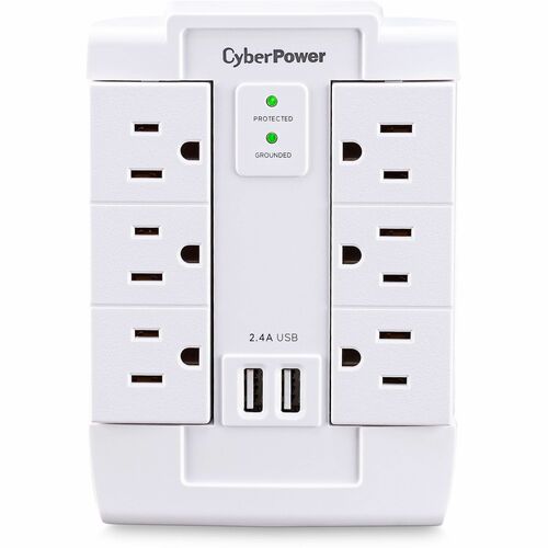 CyberPower Professional CSP600WSURC2 6 Outlets Surge Suppressor/Protector CSP600WSURC2