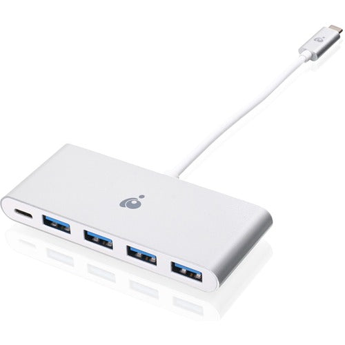 IOGEAR USB-C to 4 Port USB-A Hub with Power Delivery Pass-Through GUH3C4PD