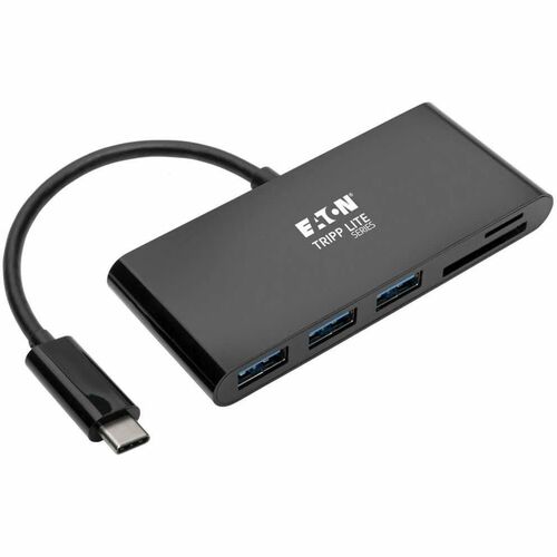 Tripp Lite by Eaton U460-003-3AMB USB 3.1 Gen 1 USB-C Portable Hub/Adapter, Black U460-003-3AMB