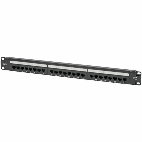 Tripp Lite by Eaton N052-P24 24-Port 1U Rack-Mount Cat5e Patch Panel - PoE+ Compliant N052-P24