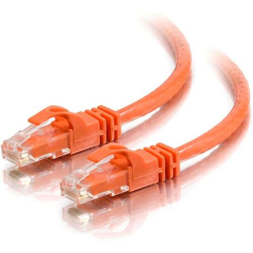 C2G 3ft Cat6 Unshielded Ethernet Network Crossover Patch Cable - Orange 27891