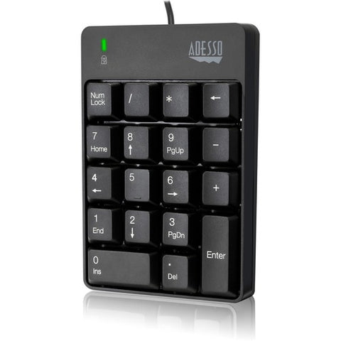 Adesso USB Spill Resistant 18-Key Numeric Keypad AKB-601UB