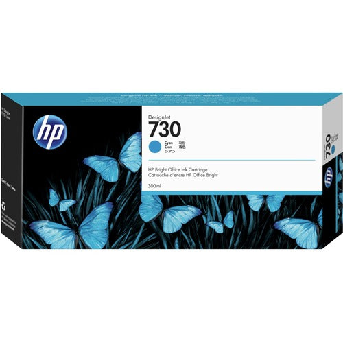 HP 730 300-ml Cyan DesignJet Ink Cartridge P2V68A