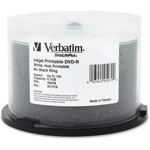 Verbatim Inkjet/Hub Printable 16X Spindle 95079