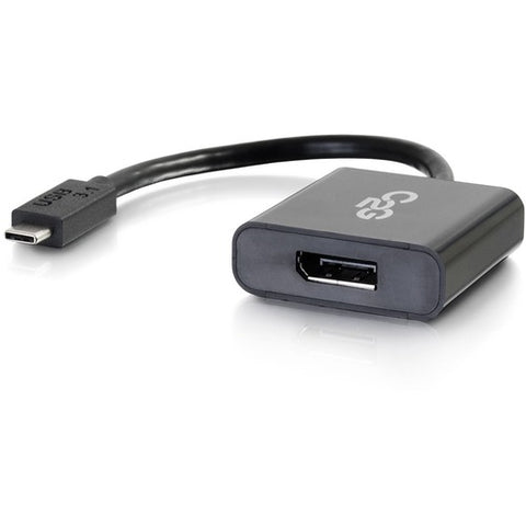 C2G USB C to DisplayPort Adapter - USB Type-C to DP - 4K 30Hz - Black - M/M 29482