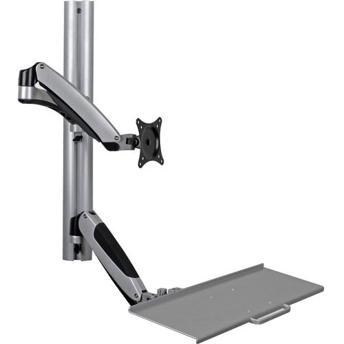 Tripp Lite by Eaton Single-Display Sit-Stand Wall-Mount Workstation with Thin-Client Mount WWSS1327RWTC