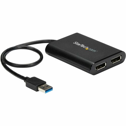 StarTech.com USB to Dual DisplayPort Adapter - 4K 60Hz - USB 3.0 (5Gbps) USB32DP24K60