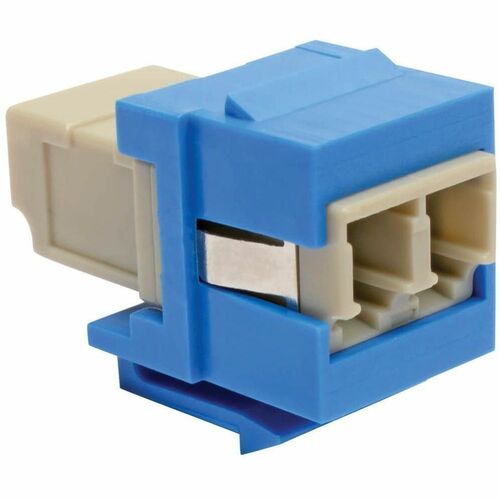 Tripp Lite by Eaton Duplex Multimode Fiber Coupler, Keystone Jack - LC to LC, Blue N455-000-BL-KJ