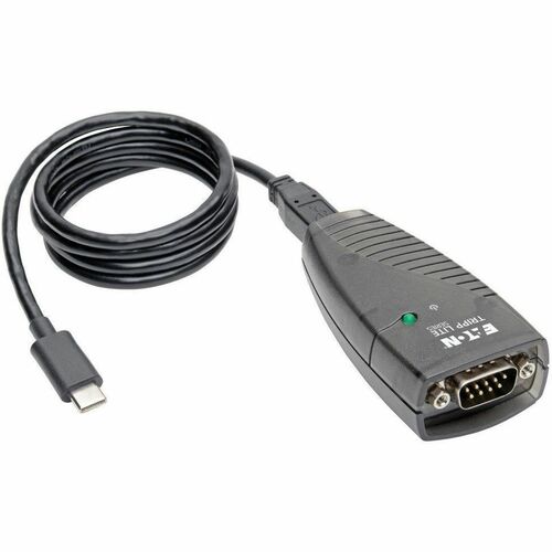 Tripp Lite by Eaton USB-C to Serial Adapter (DB9) - Keyspan, High-Speed (M/M), Detachable Cable, TAA USA-19HS-C