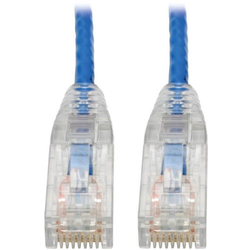 Tripp Lite series Cat6 UTP Patch Cable (RJ45) - M/M, Gigabit, Snagless, Molded, Slim, Blue, 7 ft. N201-S07-BL