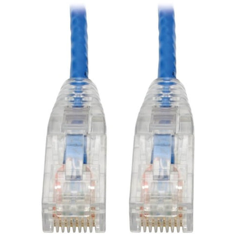 Tripp Lite series Cat6 UTP Patch Cable (RJ45) - M/M, Gigabit, Snagless, Molded, Slim, Blue, 7 ft. N201-S07-BL