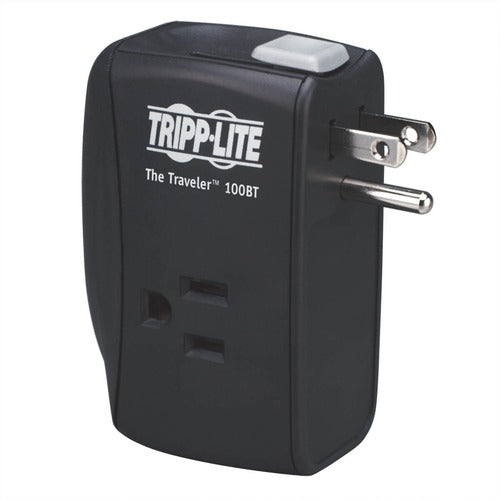 Tripp Lite by Eaton ProtectIT TRAVELER100BT 2 Outlets Surge Suppressor TRAVELER100BT