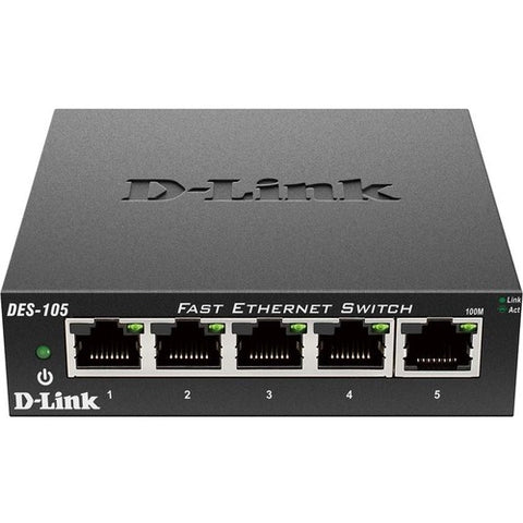 D-Link DES-105 5-Port 10/100 Desktop Switch DES-105