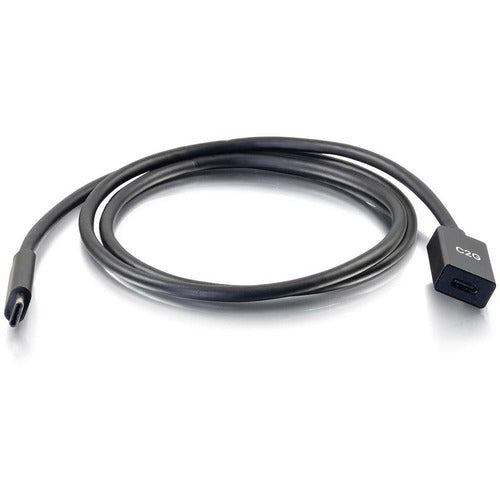 C2G 3ft USB C Male to Female Extension Cable - USB Type-C - 3.2 Gen 2 - M/F 28658