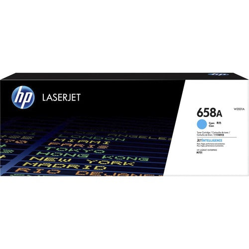 HP 658A (W2001A) Cyan Original LaserJet Toner Cartridge W2001A