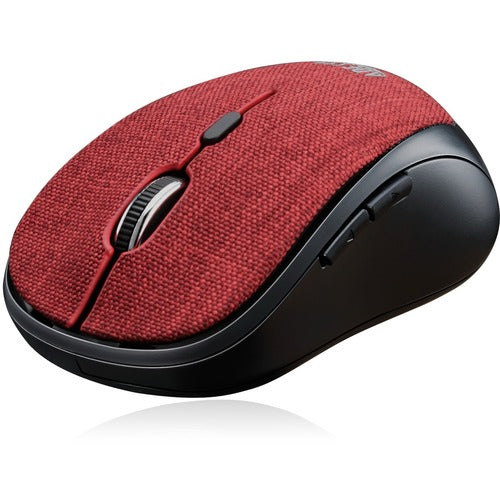 Adesso iMouse S80R - Wireless Fabric Optical Mini Mouse (Red) IMOUSE S80R