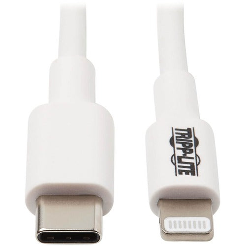 Tripp Lite by Eaton USB-C to Lightning Cable (M/M), White, 3 ft. (0.9 m) M102-003-WH