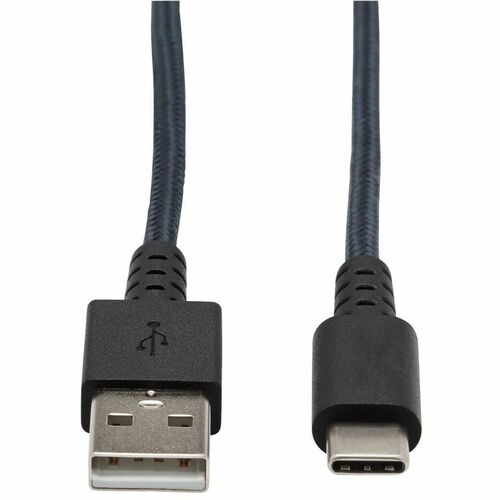 Tripp Lite by Eaton U038-010-GY-MAX Heavy-Duty USB-A to USB-C Cable (M/M), Gray, 10 ft. (3 m) U038-010-GY-MAX