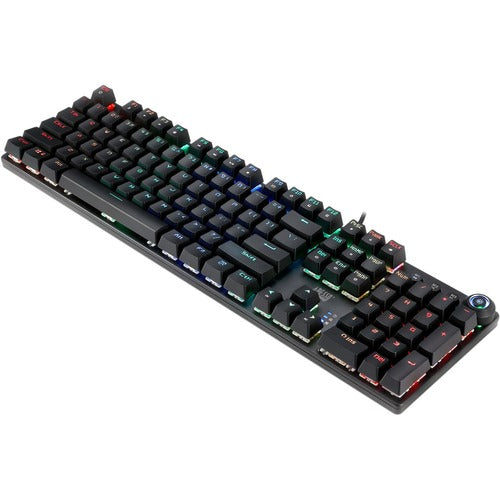 Adesso RGB Programmable Mechanical Gaming Keyboard with Detachable Magnetic Palmrest AKB-650EB