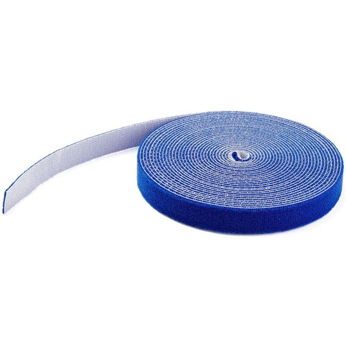 StarTech.com 25ft. Hook and Loop Roll - Blue HKLP25BL