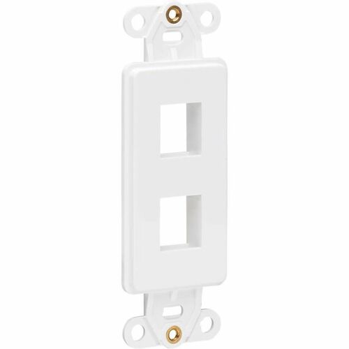 Tripp Lite by Eaton Center Plate Insert, Decora Style - Vertical, 2 Ports N042D-002V-WH