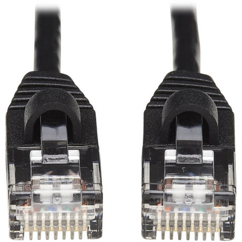 Tripp Lite by Eaton Cat6a 10G Snagless Molded Slim UTP Network Patch Cable (M/M), Black, 10 ft. N261-S10-BK