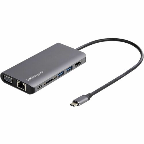 StarTech.com USB-C Multiport Adapter with HDMI or VGA and Longer Attached Cable DKT30CHVAUSP