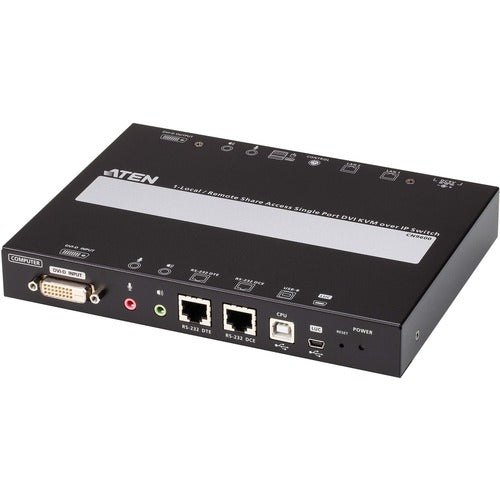 ATEN 1-Local/Remote Share Access Single Port DVI KVM over IP Switch CN9600