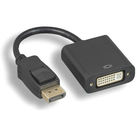 Axiom DisplayPort Male to DVI-I Dual Link Female Adapter (Black) - DPMDVIFK-AX DPMDVIFK-AX