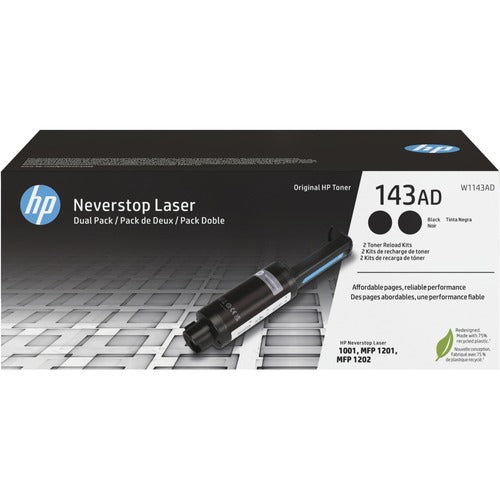 HP 43AD Original Toner Cartridge - Dual Pack W1143AD